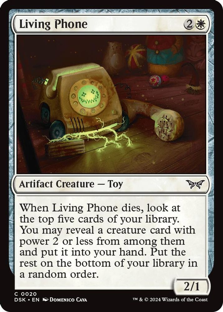 2024 Magic: The Gathering: Duskmourn: House of Horror (DSK) - Living Phone (#20, Common)