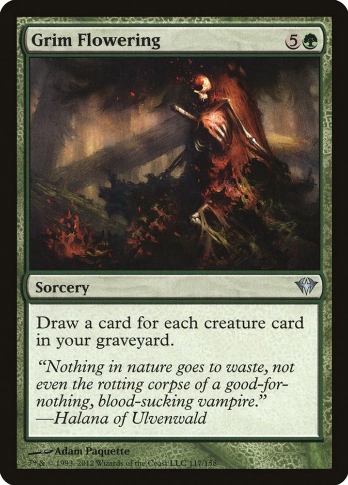 2012 Magic: The Gathering: Dark Ascension (DKA) - Grim Flowering (#117, Uncommon) (, Near Mint)