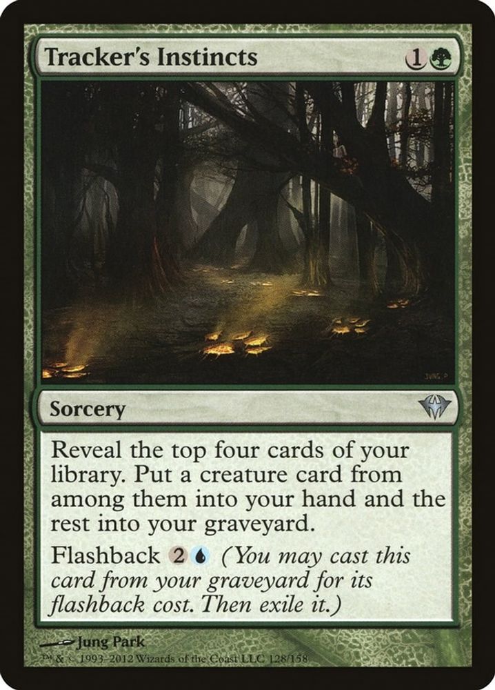 2012 Magic: The Gathering: Dark Ascension (DKA) - Trackers Instincts (#128, Uncommon)