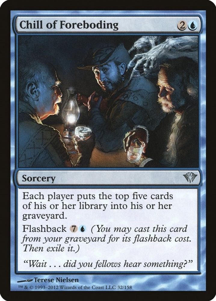 2012 Magic: The Gathering: Dark Ascension (DKA) - Chill of Foreboding (#32, Uncommon) (, Near Mint)