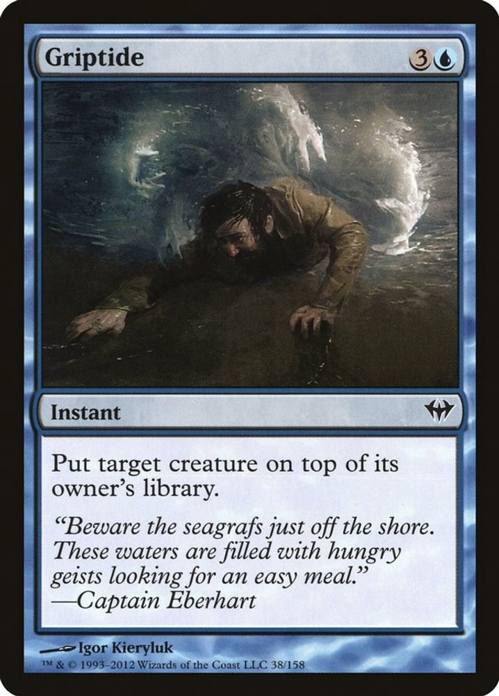 2012 Magic: The Gathering: Dark Ascension (DKA) - Griptide (#38, Common) (, Near Mint)