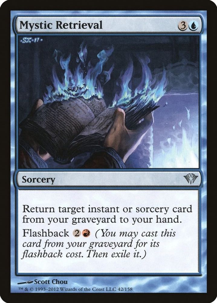 2012 Magic: The Gathering: Dark Ascension (DKA) - Mystic Retrieval (#42, Uncommon) (, Near Mint)
