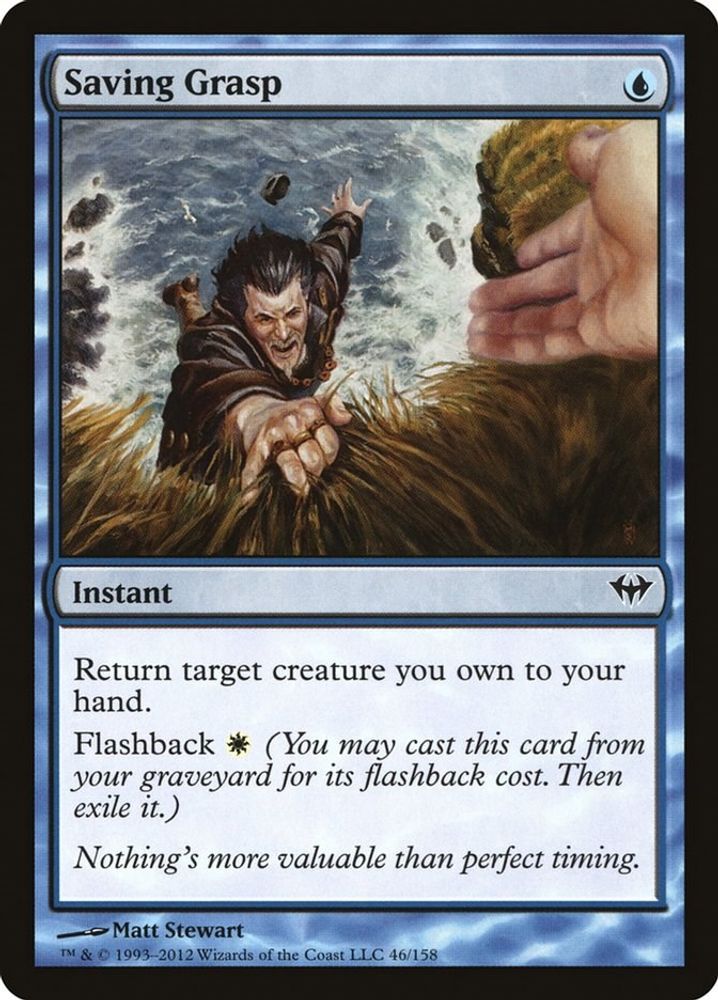 2012 Magic: The Gathering: Dark Ascension (DKA) - Saving Grasp (#46, Common) (, Near Mint)