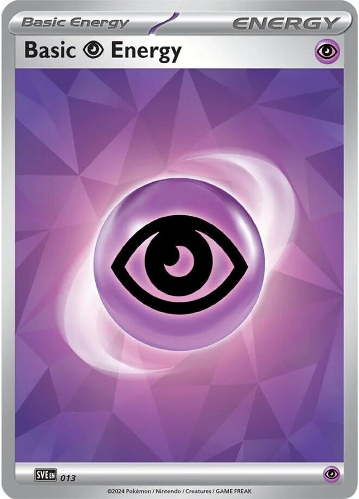 2023 Pokemon: SVE: Scarlet & Violet Energies (SVE) - Basic Psychic Energy - 013 (#013, Common)