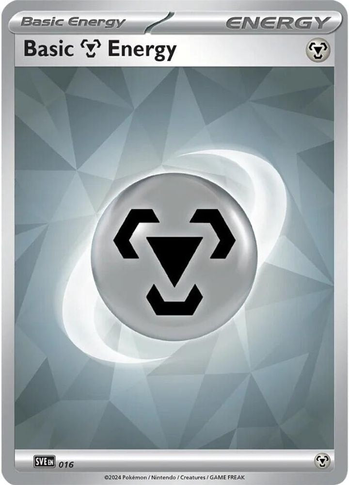 2023 Pokemon: SVE: Scarlet & Violet Energies (SVE) - Basic Metal Energy - 016 (#016, Common) (Holofoil, Near Mint)
