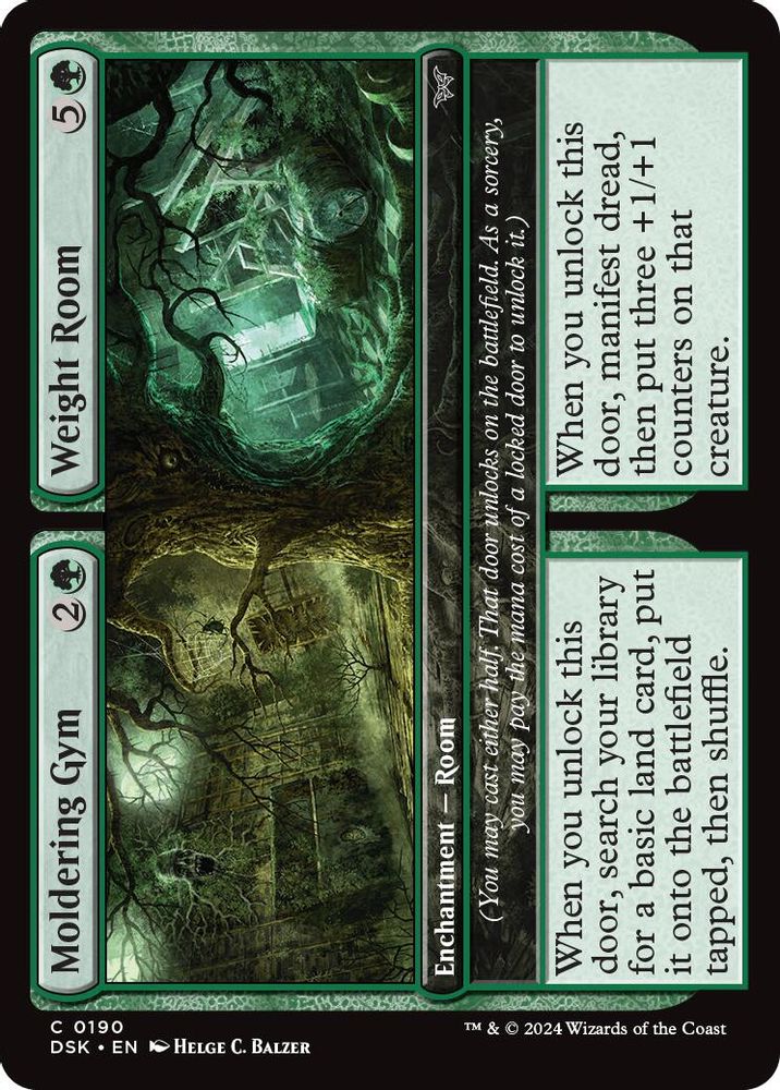 2024 Magic: The Gathering: Duskmourn: House of Horror (DSK) - Moldering Gym Weight Room (#190, Common)