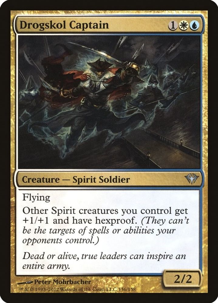 2012 Magic: The Gathering: Dark Ascension (DKA) - Drogskol Captain (#136, Uncommon) (, Near Mint)