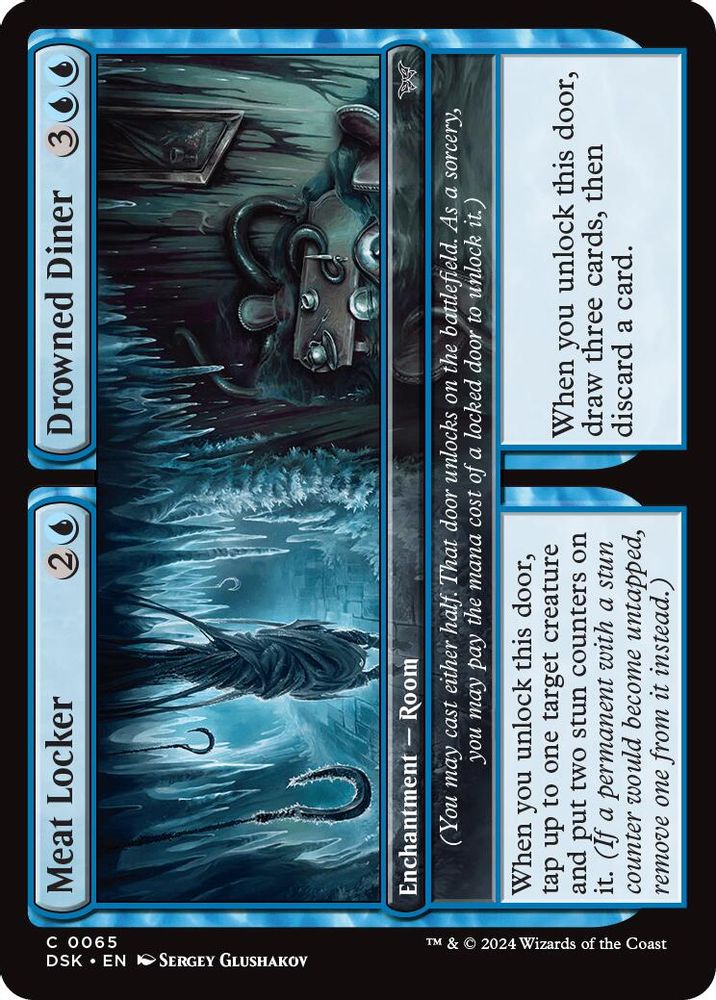 2024 Magic: The Gathering: Duskmourn: House of Horror (DSK) - Meat Locker Drowned Diner (#65, Common) (, Near Mint)
