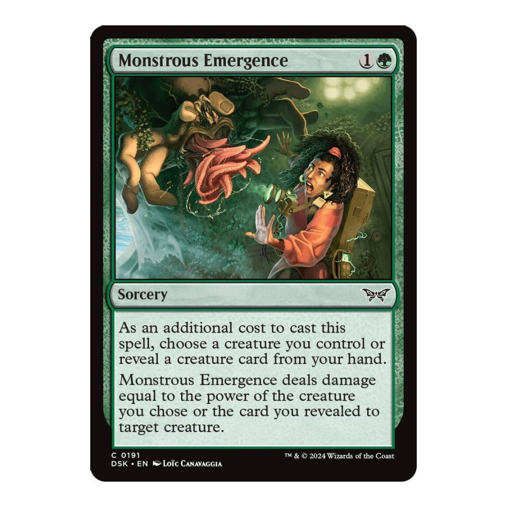 2024 Magic: The Gathering: Duskmourn: House of Horror (DSK) - Monstrous Emergence (#191, Common) (, Near Mint)
