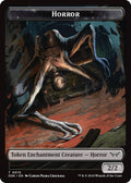 2024 Magic: The Gathering: Duskmourn: House of Horror (DSK) - Horror Glimmer Double Sided Token (#10 // 4, T) (, Near Mint)