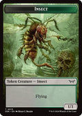 2024 Magic: The Gathering: Duskmourn: House of Horror (DSK) - Insect 0013 Spider Double Sided Token (#13 // 12, T) (Foil, Near Mint)