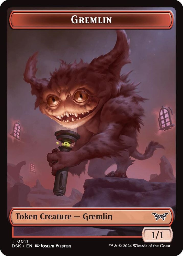 2024 Magic: The Gathering: Duskmourn: House of Horror (DSK) - Gremlin Token (#11, T) (, Near Mint)