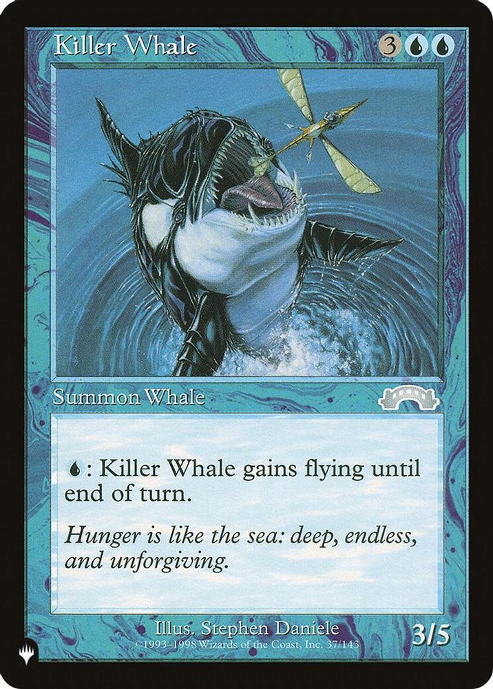 2026 Magic: The Gathering: The List Reprints (LIST) - Killer Whale (#EXO-37, Uncommon) (, Near Mint)