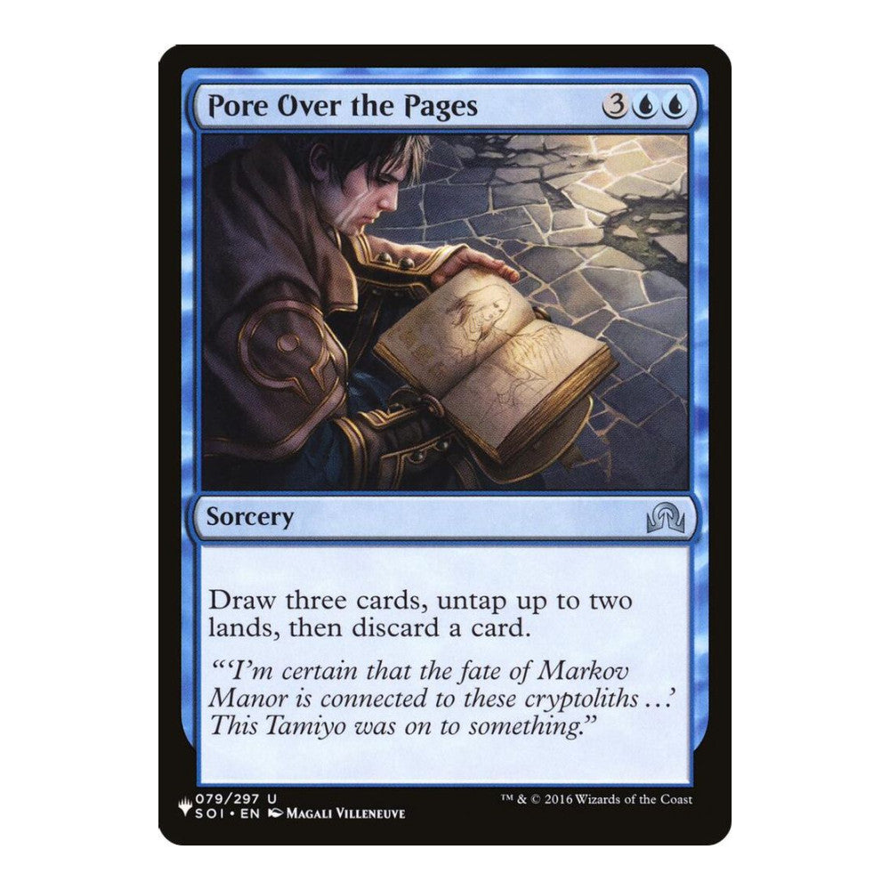 2026 Magic: The Gathering: The List Reprints (LIST) - Pore Over the Pages (#079/297, Uncommon) (, Near Mint)