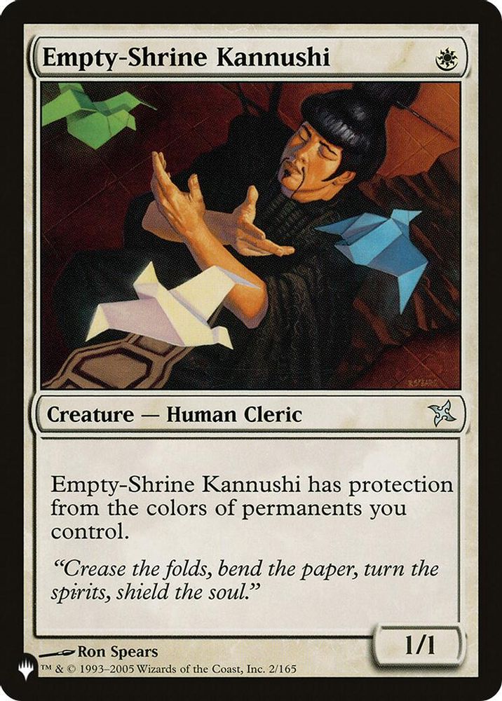2026 Magic: The Gathering: The List Reprints (LIST) - Empty-Shrine Kannushi (#BOK-2, Uncommon) (, Near Mint)