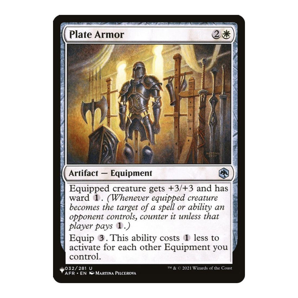 2026 Magic: The Gathering: The List Reprints (LIST) - Plate Armor (#032/281, Uncommon) (, Near Mint)