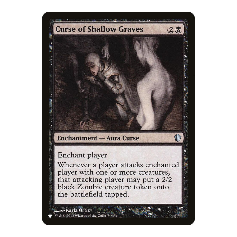 2026 Magic: The Gathering: The List Reprints (LIST) - Curse of Shallow Graves (#71/356, Uncommon) (, Near Mint)