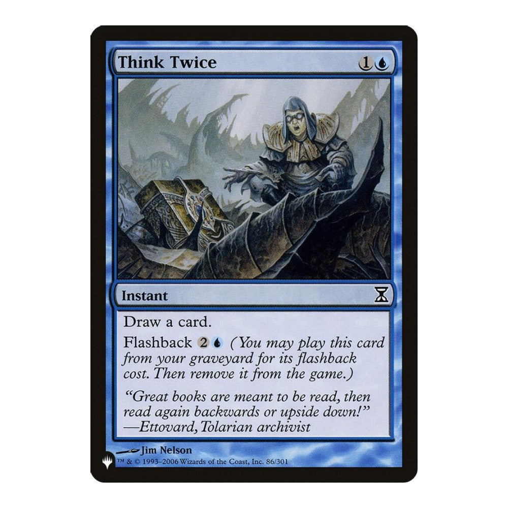 2026 Magic: The Gathering: The List Reprints (LIST) - Think Twice (#86/301, Common) (, Near Mint)