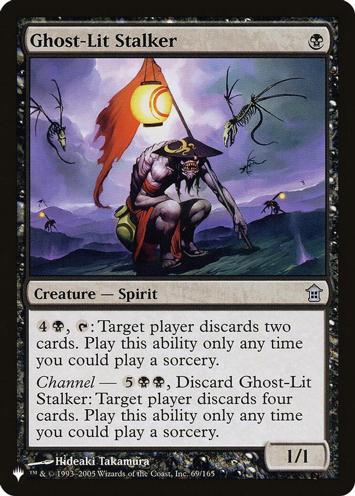 2026 Magic: The Gathering: The List Reprints (LIST) - Ghost-Lit Stalker (#SOK-69, Uncommon) (, Near Mint)