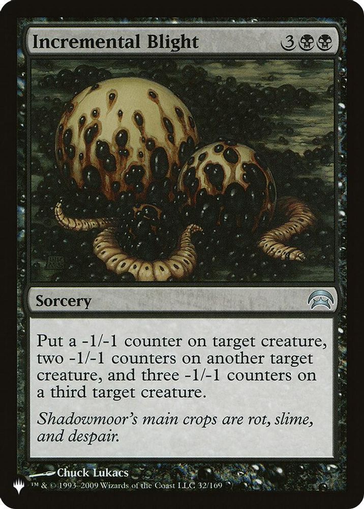 2026 Magic: The Gathering: The List Reprints (LIST) - Incremental Blight (#HOP-32, Uncommon) (, Near Mint)