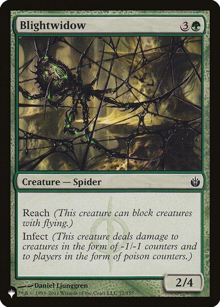 2026 Magic: The Gathering: The List Reprints (LIST) - Blightwidow (#MBS-77, Common) (, Near Mint)