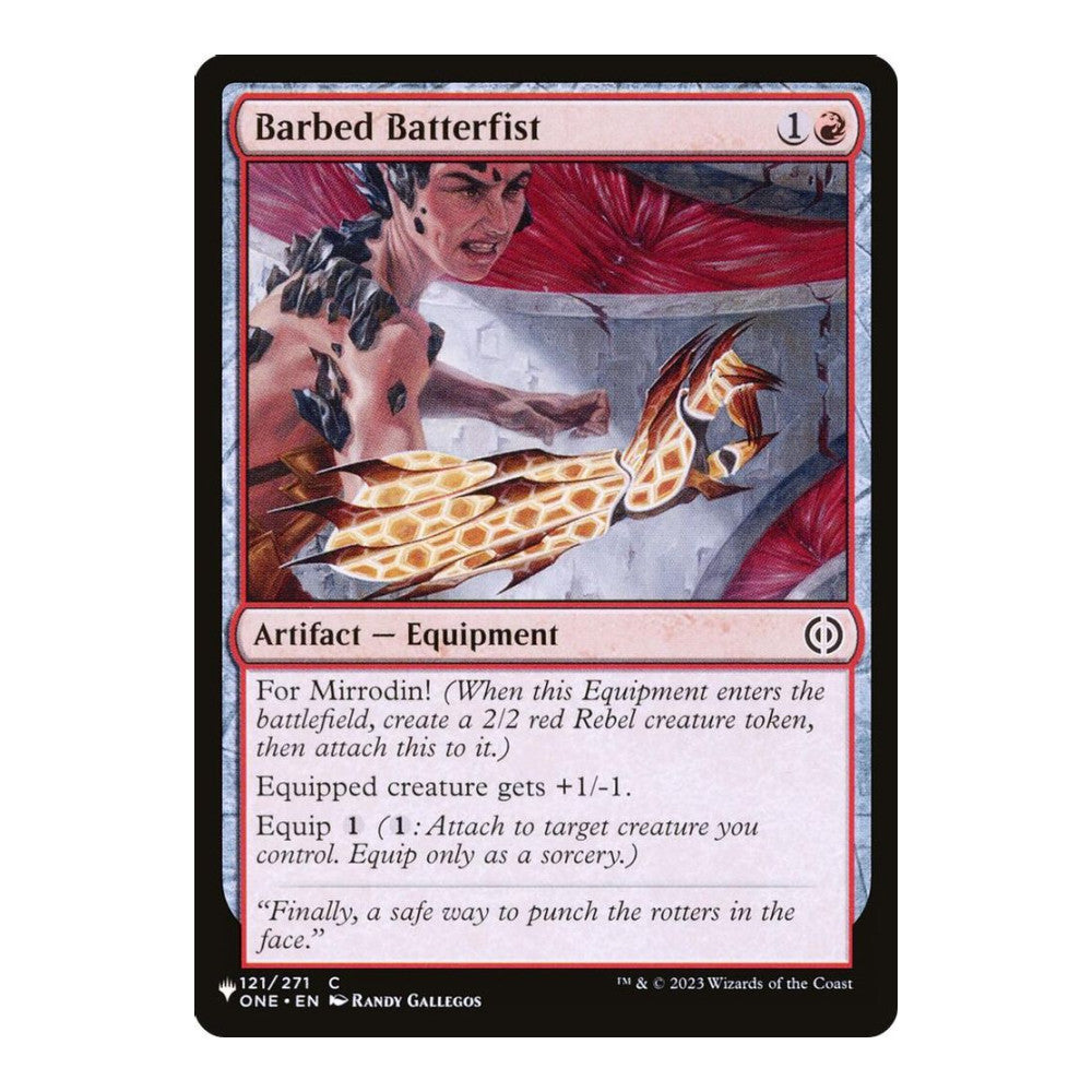 2026 Magic: The Gathering: The List Reprints (LIST) - Barbed Batterfist (#121/271, Common) (, Near Mint)
