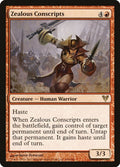 2012 Magic: The Gathering: Avacyn Restored (AVR) - Zealous Conscripts (#166, Rare) (Foil, Near Mint)