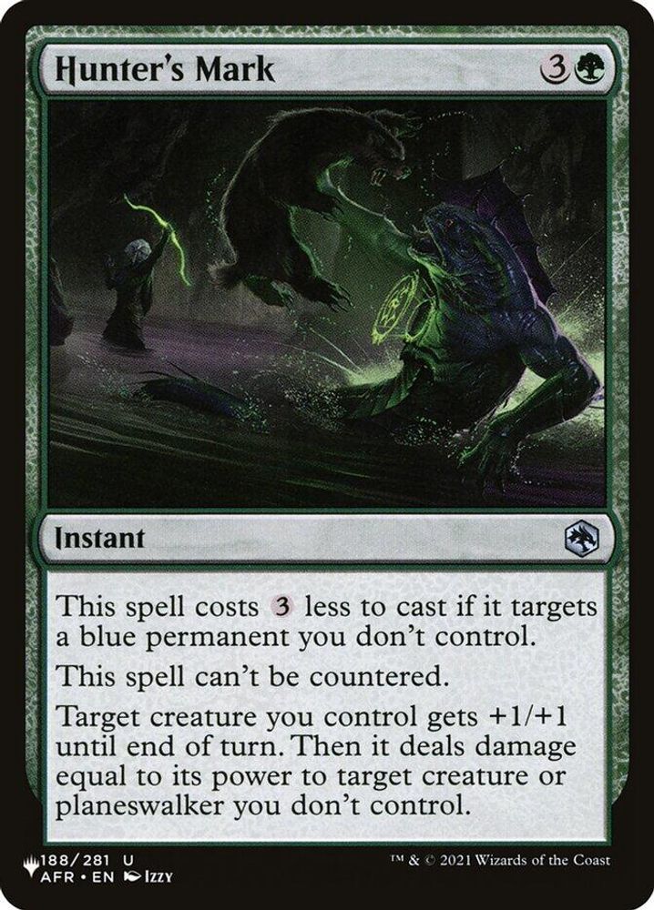 2026 Magic: The Gathering: The List Reprints (LIST) - Hunter's Mark (#AFR-188, Uncommon) (, Near Mint)