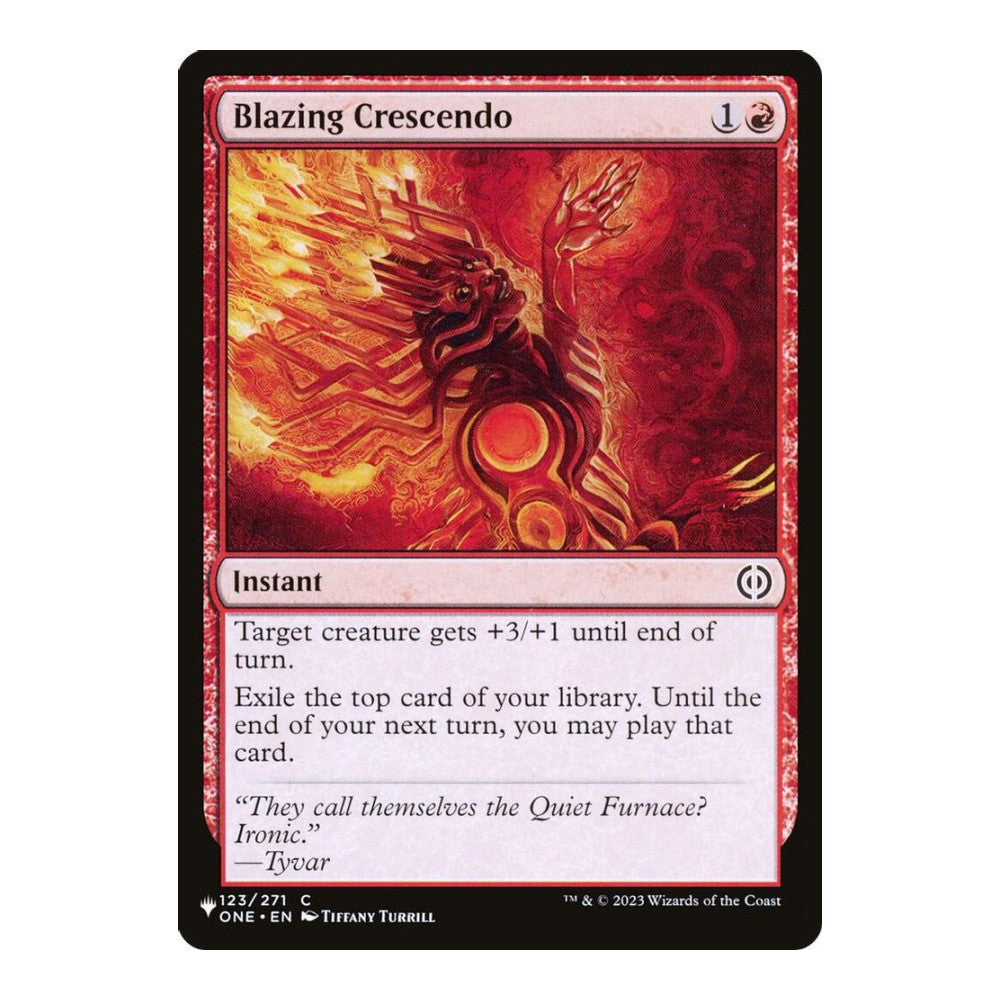 2026 Magic: The Gathering: The List Reprints (LIST) - Blazing Crescendo (#123/271, Common) (, Near Mint)