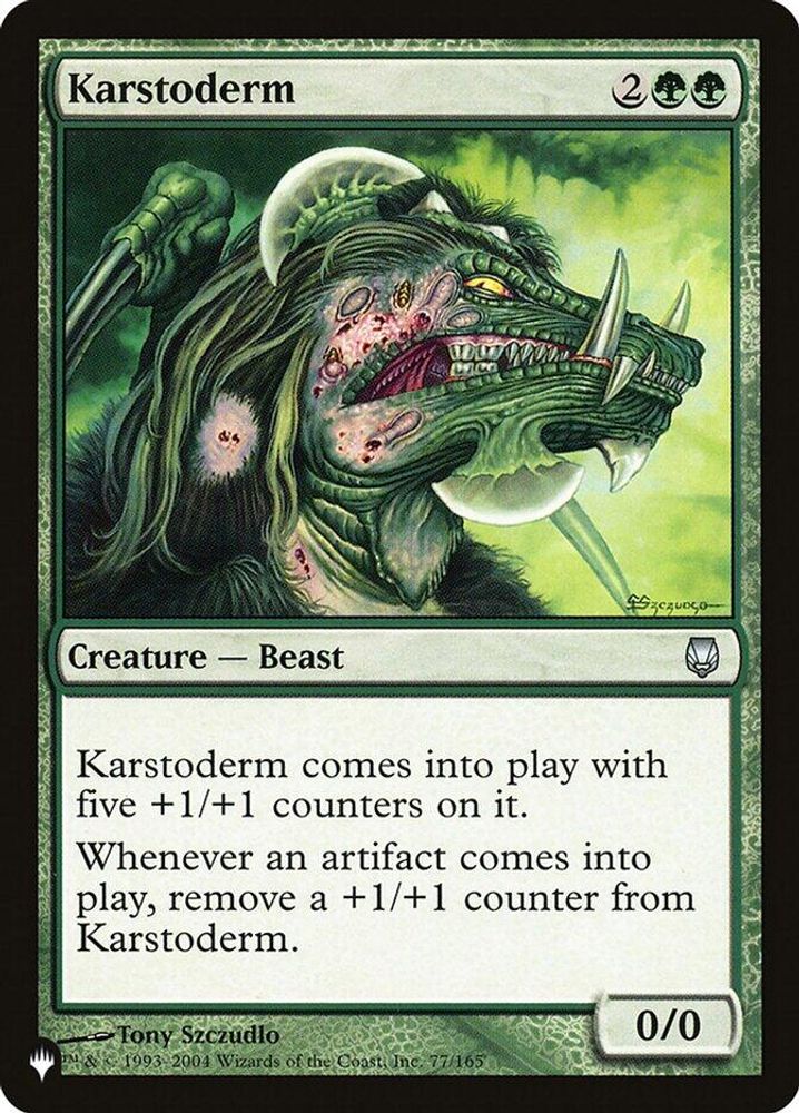2026 Magic: The Gathering: The List Reprints (LIST) - Karstoderm (#DST-77, Uncommon) (, Near Mint)