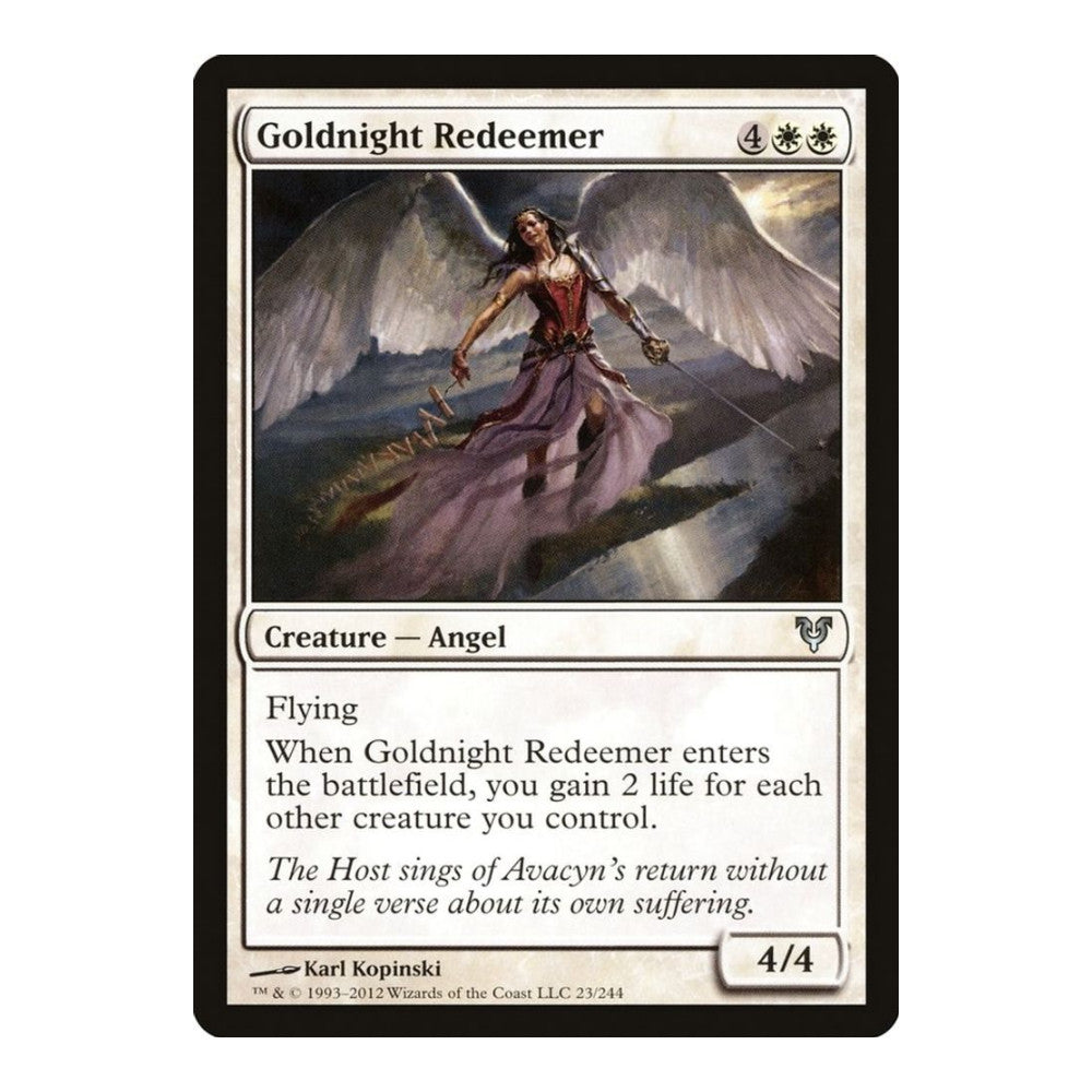 2012 Magic: The Gathering: Avacyn Restored (AVR) - Goldnight Redeemer (#23, Uncommon) (, Near Mint)