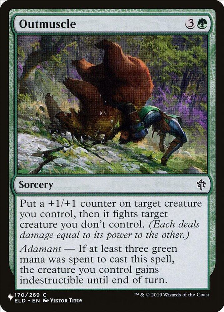 2026 Magic: The Gathering: The List Reprints (LIST) - Outmuscle (#ELD-170, Common) (, Near Mint)