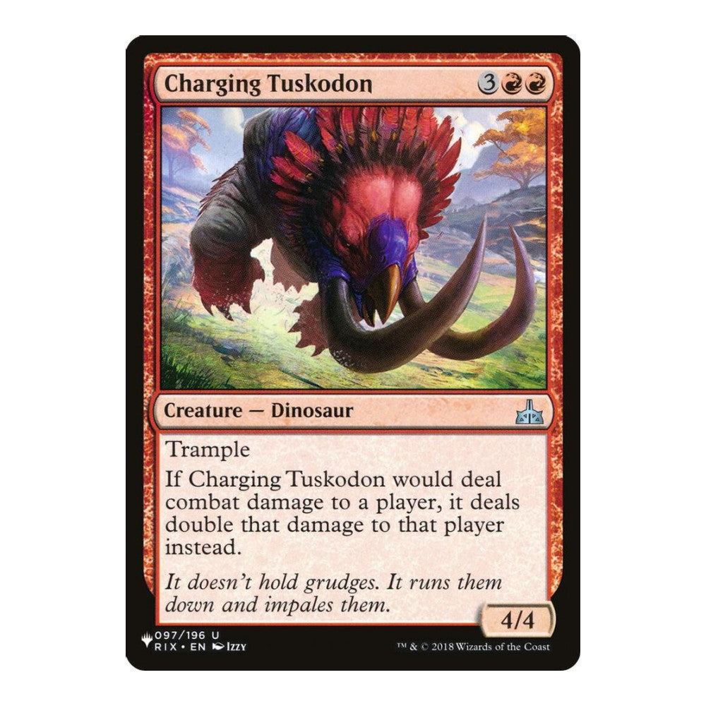 2026 Magic: The Gathering: The List Reprints (LIST) - Charging Tuskodon (#097/196, Uncommon) (, Near Mint)