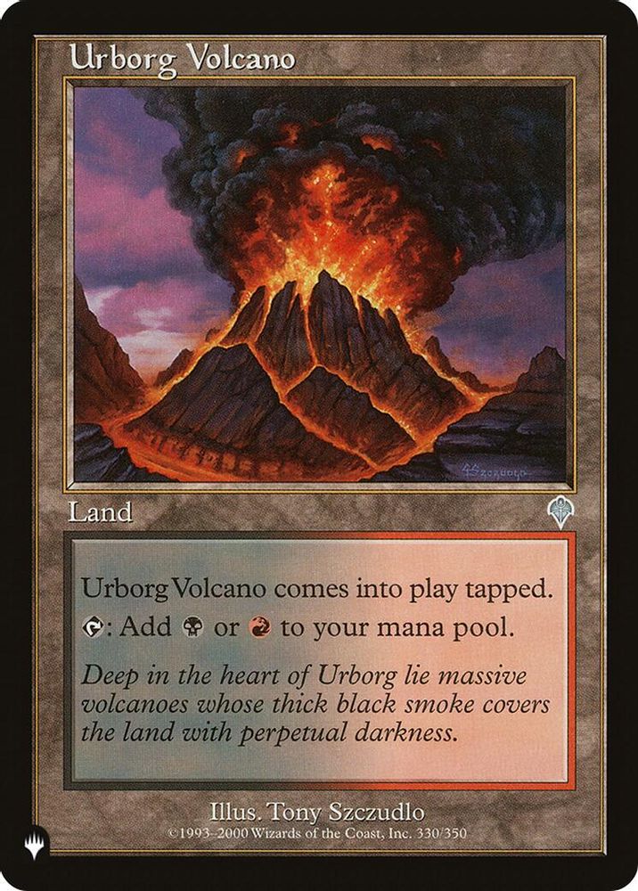 2026 Magic: The Gathering: The List Reprints (LIST) - Urborg Volcano (#INV-330, Uncommon) (, Near Mint)