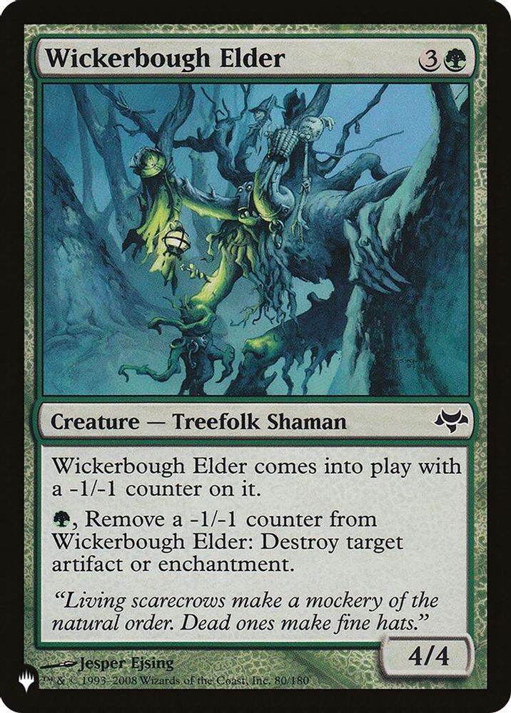 2026 Magic: The Gathering: The List Reprints (LIST) - Wickerbough Elder (#EVE-80, Common) (, Near Mint)