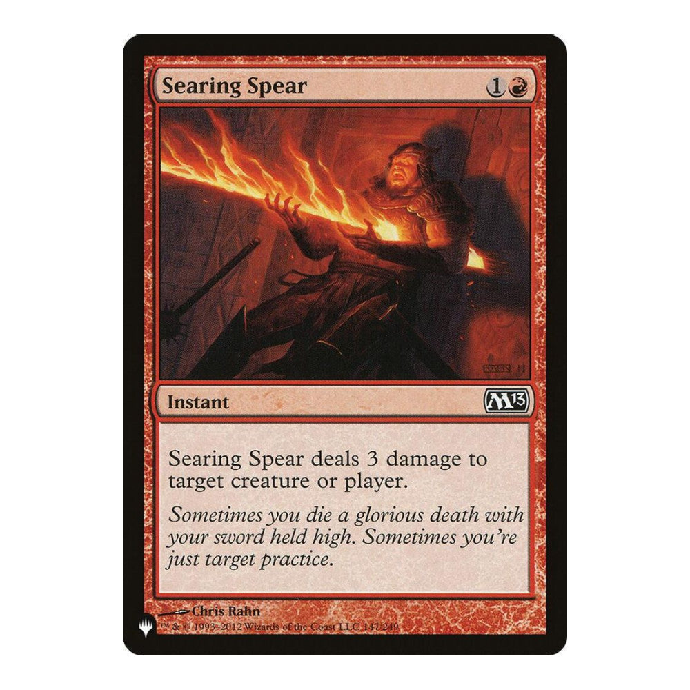 2026 Magic: The Gathering: The List Reprints (LIST) - Searing Spear (#147/249, Common) (, Near Mint)