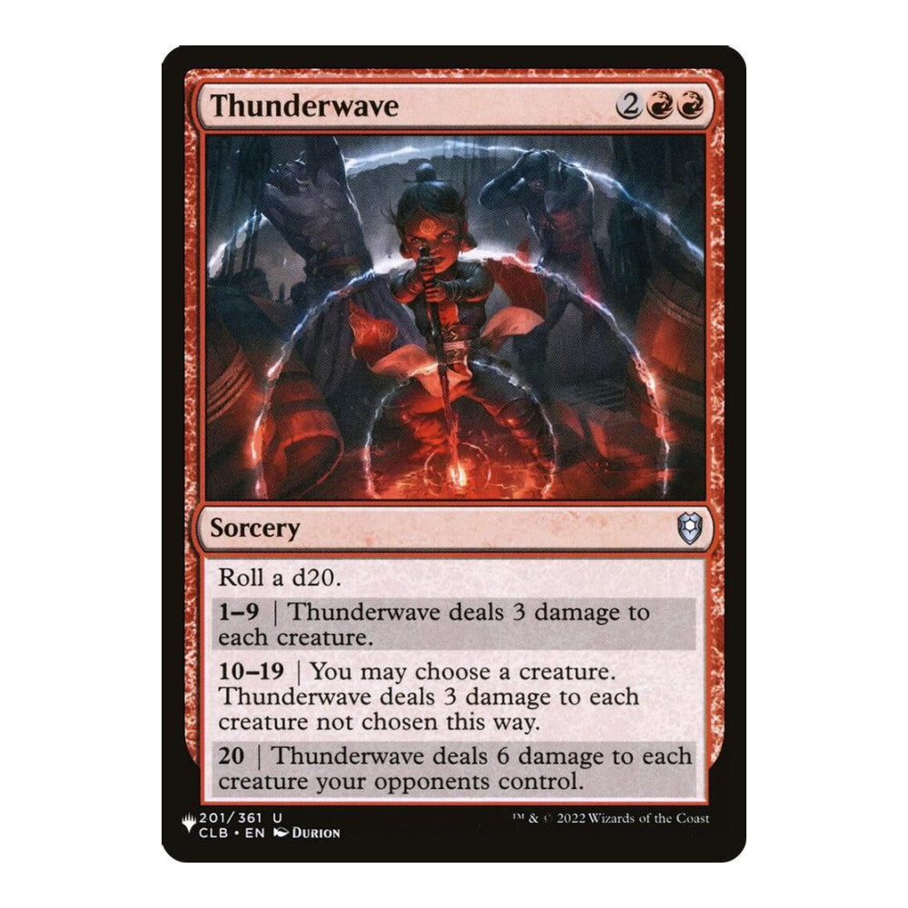 2026 Magic: The Gathering: The List Reprints (LIST) - Thunderwave (#201/361, Uncommon) (, Near Mint)