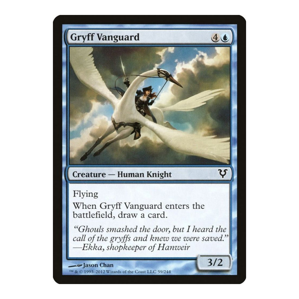 2012 Magic: The Gathering: Avacyn Restored (AVR) - Gryff Vanguard (#59, Common) (, Near Mint)