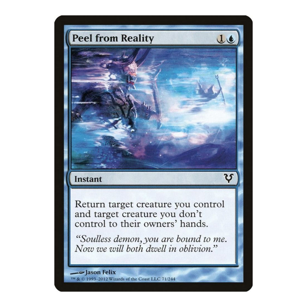 2012 Magic: The Gathering: Avacyn Restored (AVR) - Peel from Reality (#71, Common) (, Near Mint)