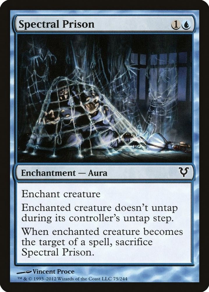 2012 Magic: The Gathering: Avacyn Restored (AVR) - Spectral Prison (#75, Common) (, Near Mint)