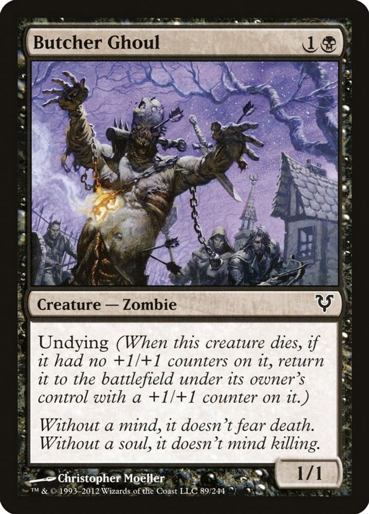 2012 Magic: The Gathering: Avacyn Restored (AVR) - Butcher Ghoul (#89, Common) (, Near Mint)