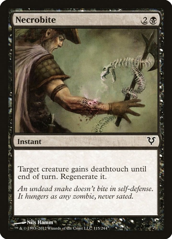 2012 Magic: The Gathering: Avacyn Restored (AVR) - Necrobite (#115, Common) (, Near Mint)