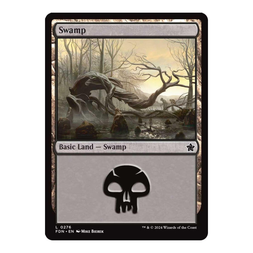 2024 Magic: The Gathering: Foundations (FDN) - Swamp (0276) (#276, Land) (, Near Mint)