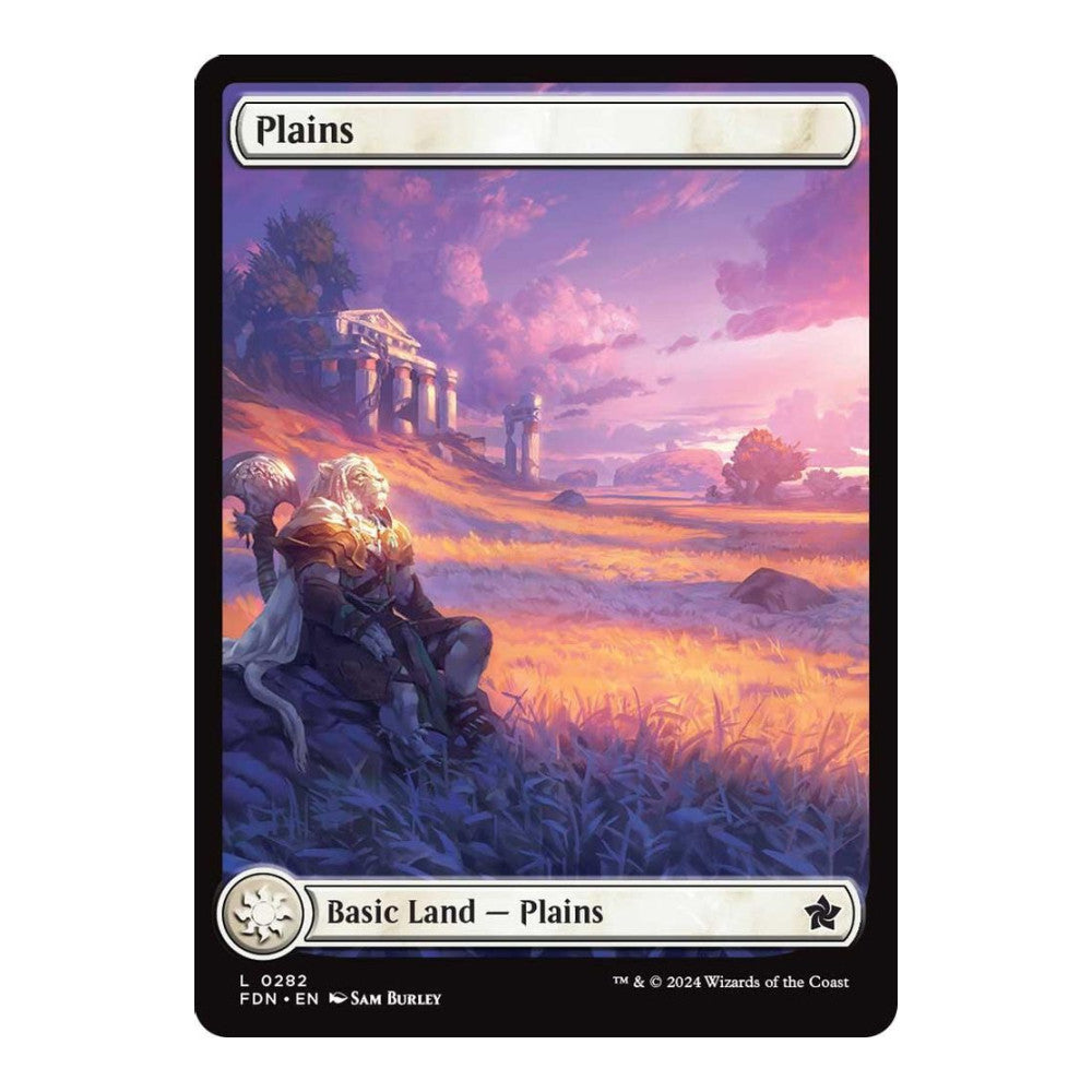 2024 Magic: The Gathering: Foundations (FDN) - Plains (0282) (#282, Land) (, Near Mint)