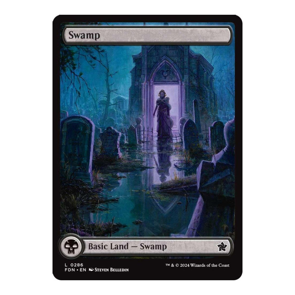 2024 Magic: The Gathering: Foundations (FDN) - Swamp (0286) (#286, Land) (, Near Mint)