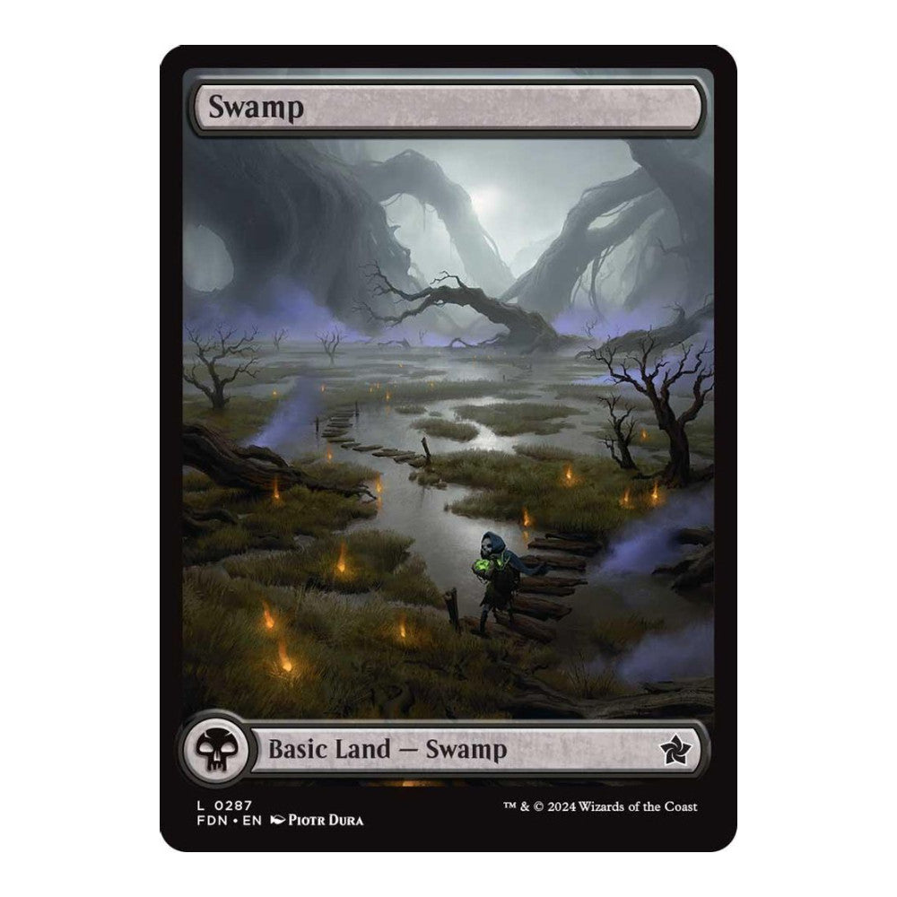 2024 Magic: The Gathering: Foundations (FDN) - Swamp (0287) (#287, Land) (, Near Mint)