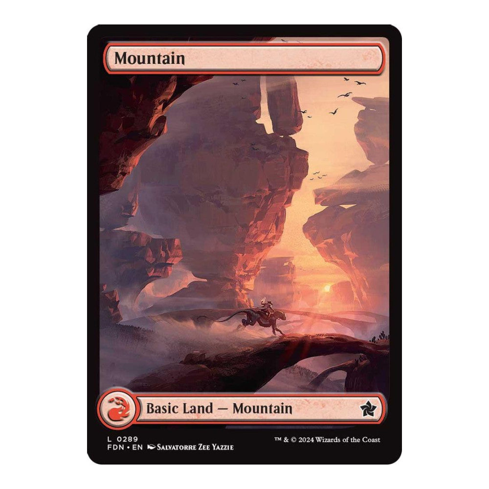 2024 Magic: The Gathering: Foundations (FDN) - Mountain (0289) (#289, Land) (, Near Mint)