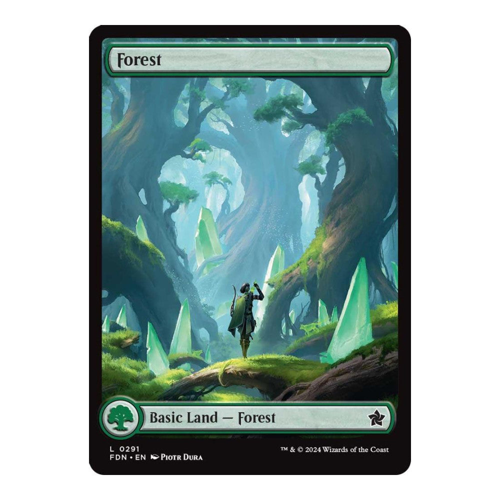 2024 Magic: The Gathering: Foundations (FDN) - Forest (0291) (#291, Land) (, Near Mint)