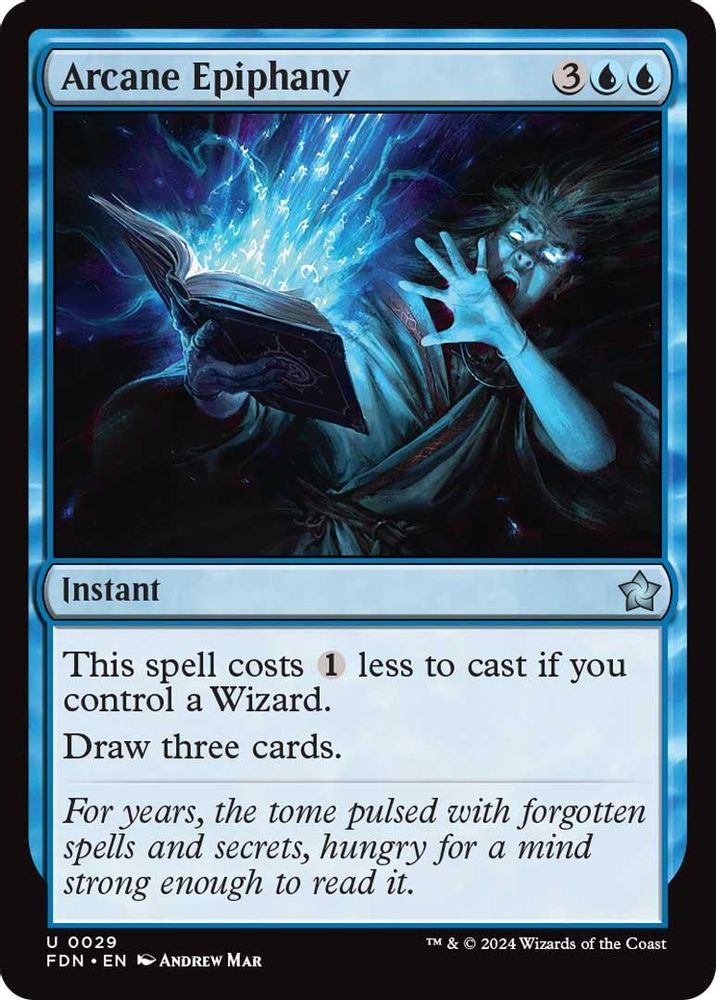 2024 Magic: The Gathering: Foundations (FDN) - Arcane Epiphany (#29, Uncommon)