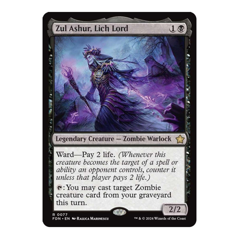 Zul Ashur, Lich Lord - Foundations () - Near Mint -